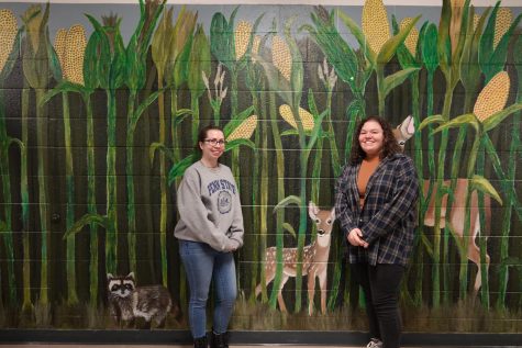 senior Claire Fisher and junior Josephine “JoDee” Mills were the artists for the ag mural. 