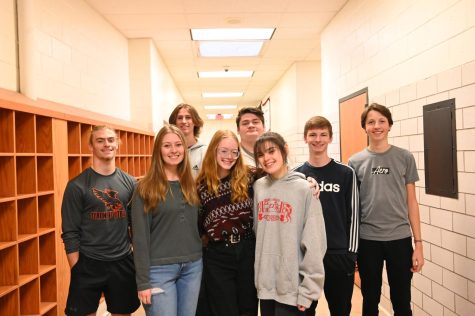 Pictured is the eight TAHS students who qualified for the district level choral festival. (Back row, left to right) Evan Chichester, John Isenberg, Weston O’Shell, and Austin White. (Front row, left to right) Nathaniel Patterson, Lydia Seltzer, Rose McKernan, and Rebekah Sprankle. 