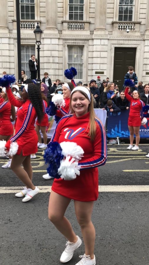 Miller on the parade route in London.