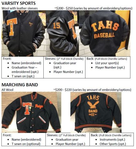 current varsity jacket options