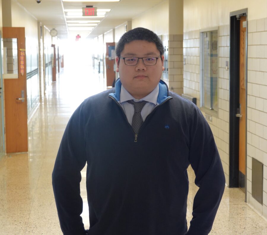 PSU student teacher Jack Fang has been working with seniors in Mr. McNitts world geography and economics classes this spring. 