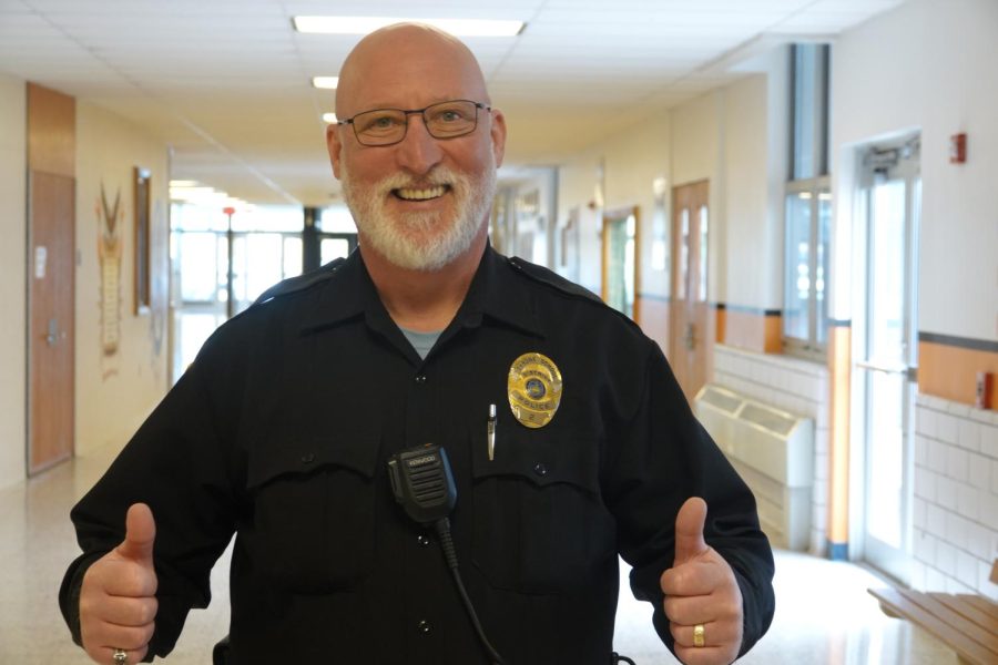 Officer Bub was highlighted for going above and beyond to greet students every morning and building a positive rapport with the Tyrone community.