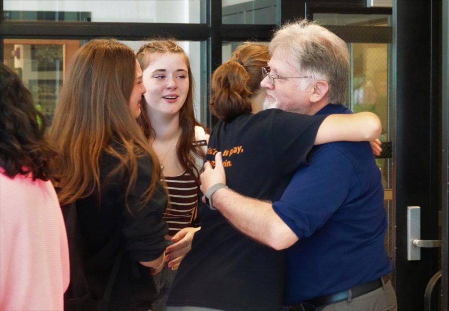 Emily Smith, Mr. McNitt, Rylee Poorman, and Sydnee Pratt
