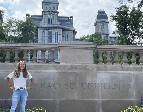 TAHS Class of 2023 grad Hailey Vanish didnt have to retire any of her Tyrone Orange to attend Syracuse, whos mascot is Otto the Orange.