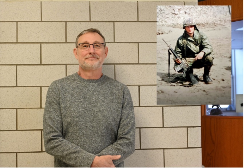 Mr. Rudy Bilka served in the Unites States Army. One of his most memorable experiences was a deployment to South Korea, where he patrolled the demilitarized zone (DMZ) between North and South Korea. (Inset photo courtesy of Rudy Bilka)
