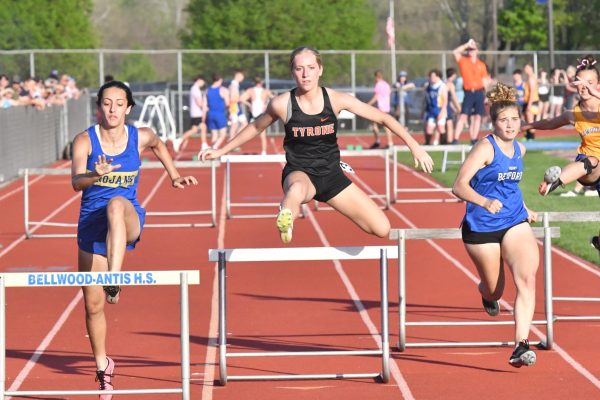 Senior Bree Paul broke her own school record in the 300 hurdles on Monday at the Bellwood Invitational.