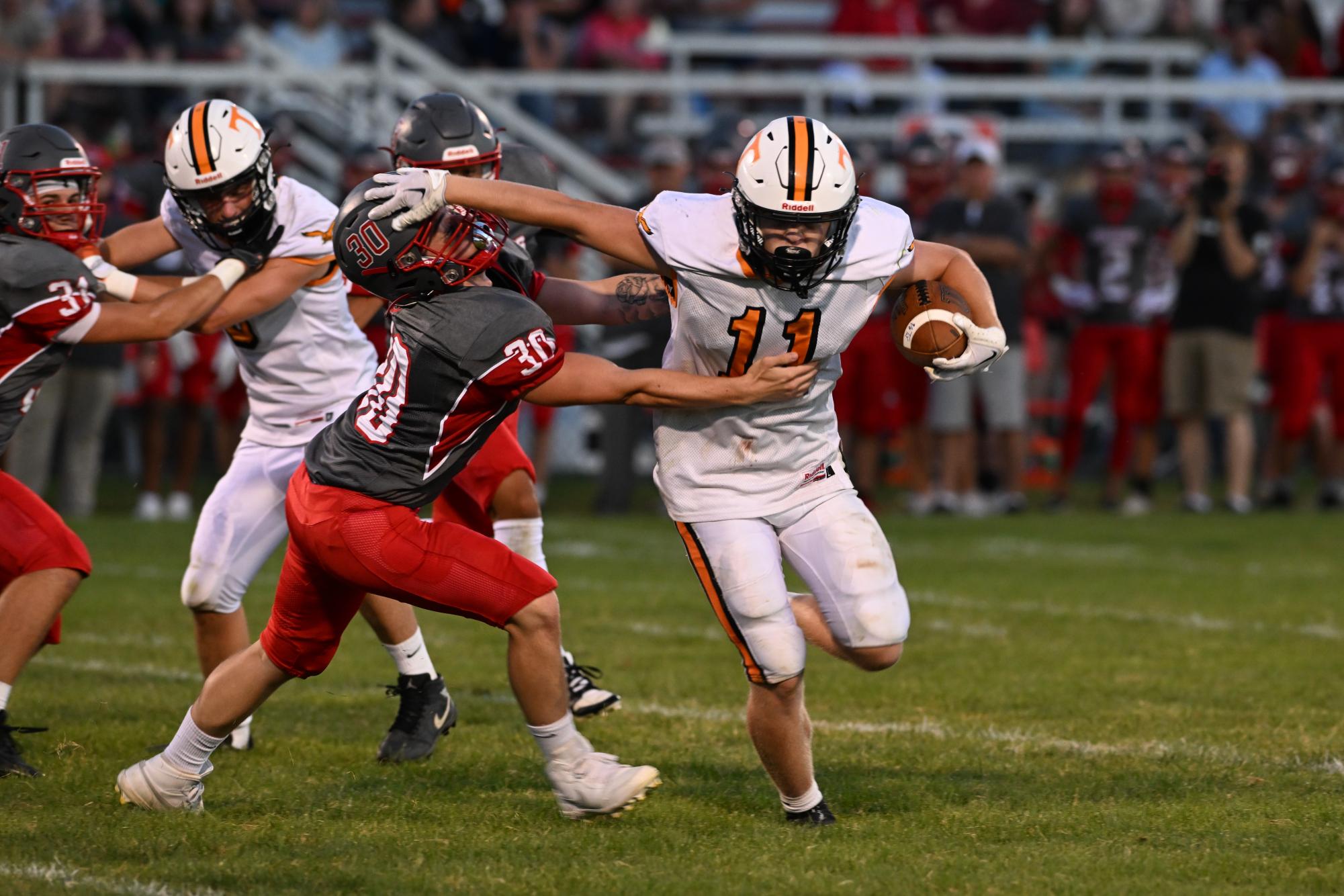 Seth Hoover Breaks a Tackle, First Place, Sports Photo