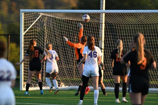 A great save by Tyrone keeper Piper Sparklin