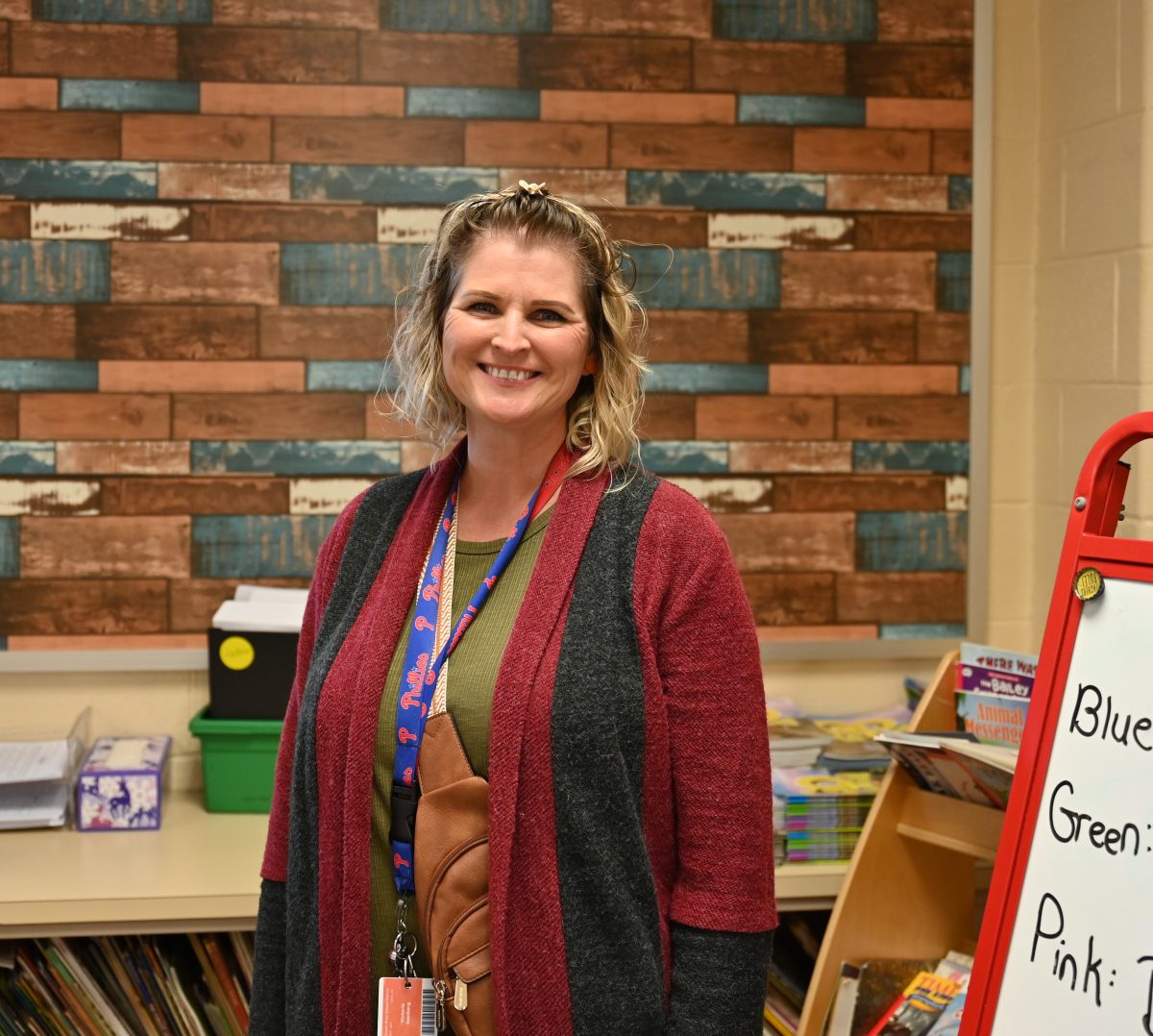 First grade teacher and Air Force Veteran Victoria Isenberg