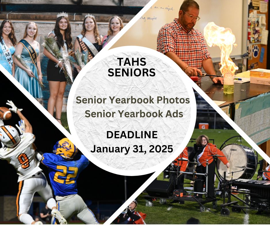 Senior Yearbook Photos and Senior Ad Orders Due by January 31