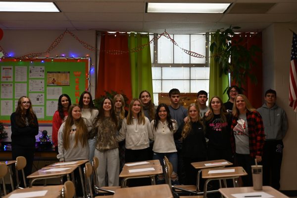 Students from Mrs. Cannistraci's advisory class who donated the most food out of any advisory class in the middle and high school combined.