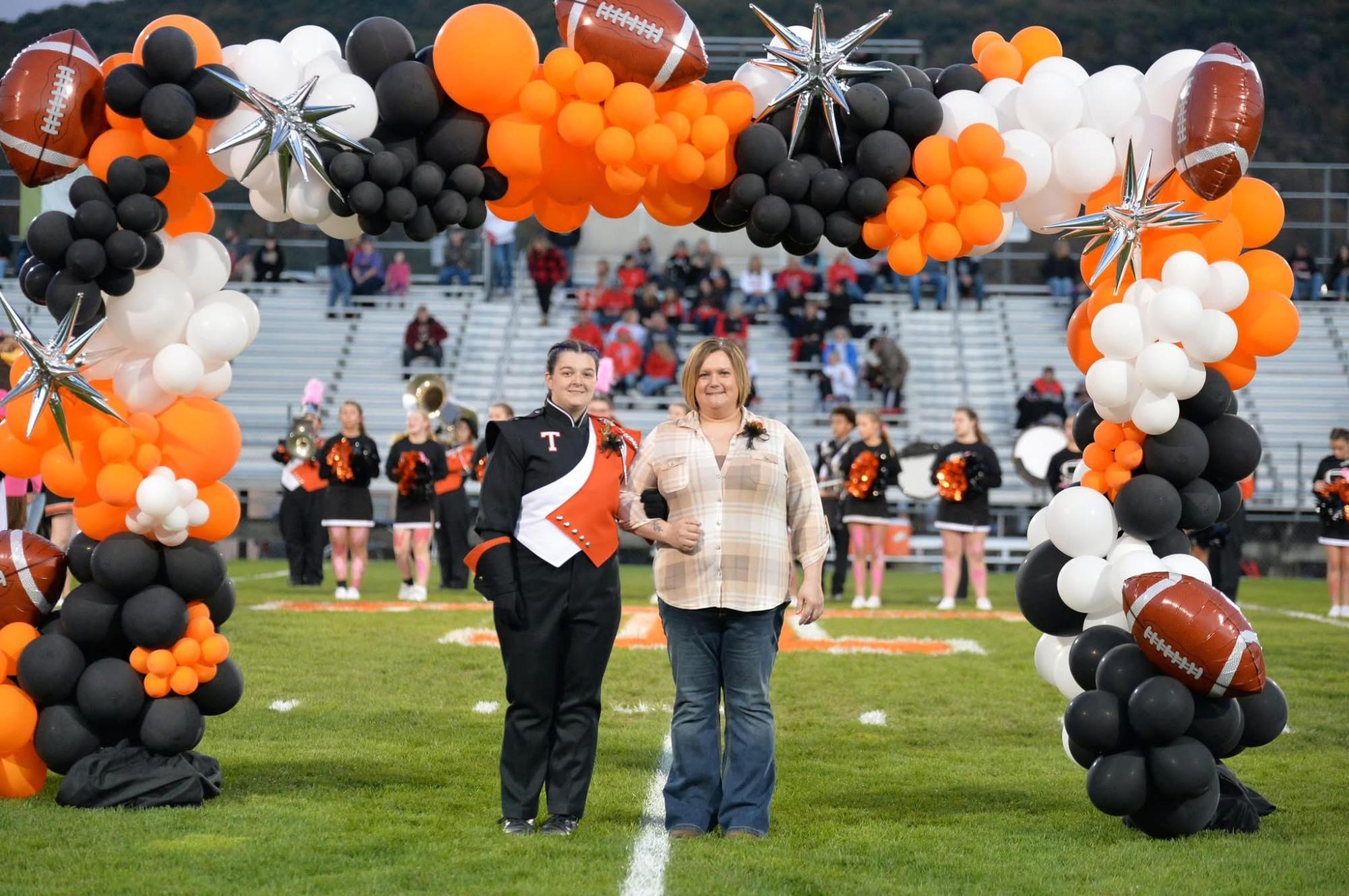 Makayla Briggs and Mother on Senior Night