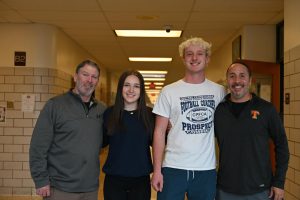 Mr. Tom Coleman, senior Alivia Anderson, senior Ian Gibbons, Mr, Marcus Owens