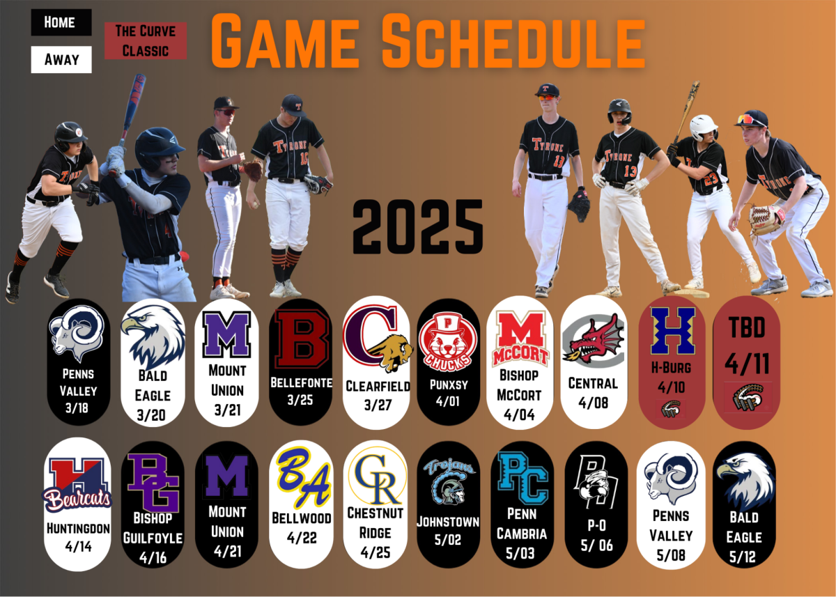 The 2025 Varsity Baseball Schedule