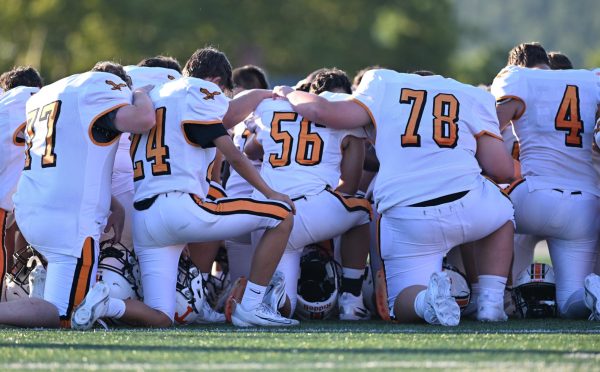 Tyrone's pregame prayer before the Bellefonte game last Friday