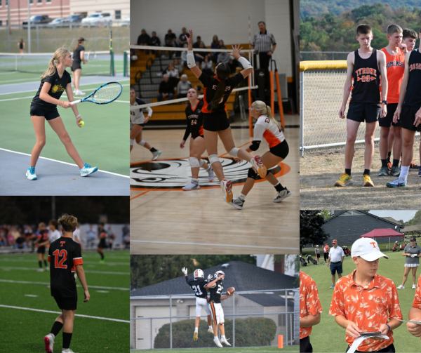 clockwise from left, Cassie Behrer, Jocey Ciampoli, Brenson Davis, Blake Sweitzer, Reid Starr, Jaryn Wilson.