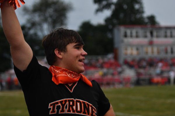 Senior Reilly Rawlings is fulfilling a dream this season by joining the cheer squad.  As only the second male cheerleader for Tyrone, he's bringing new energy and excitement to the squad. 
