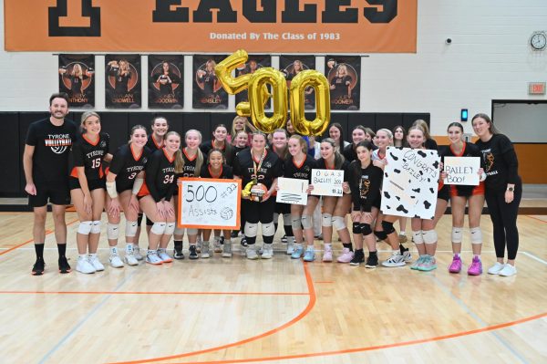 Team celebrates Bailey's 500