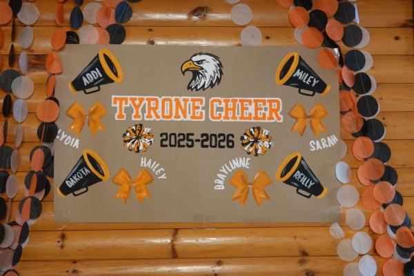 Tyrone Cheerleading Poster with Seniors' Names
