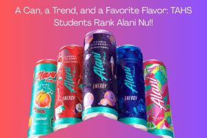 Alani Nu's popularity has exploded over the last several years and has become a trend among teens (photo illustration by Addison Zeiders).