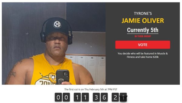 Help Tyrone Resident Jamie Oliver Be Featured in Muscle & Fitness Magazine