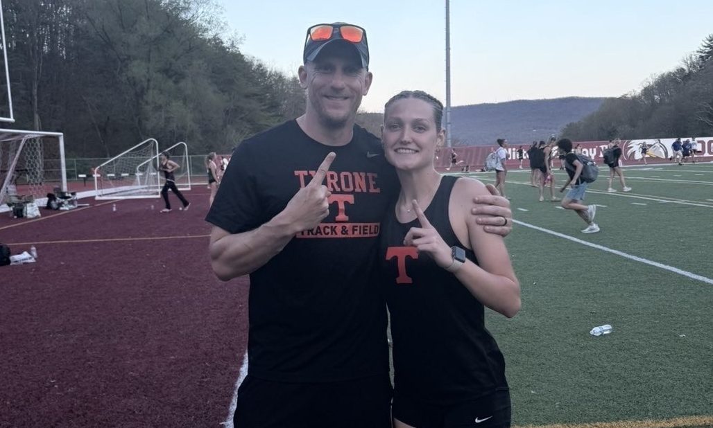Coach Kanuch and Claire Lehman
