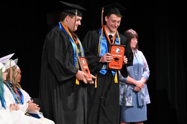 Class of 2026 Salutatorian Kaleb Sweitzer and Valedictorian Josh Dale